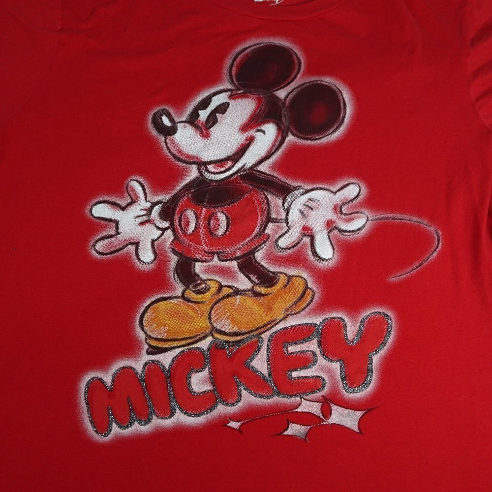 Disney Mickey Mouse Red Shirt Size 1X - Picture 3 of 5